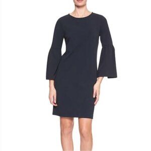 Banana Republic Navy Bell Sleeve Dress